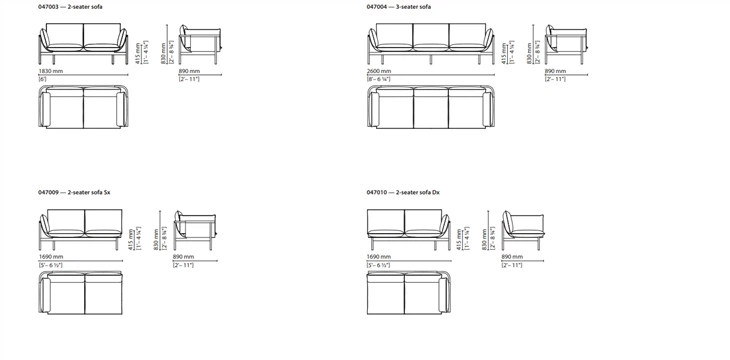 Black Designer Sofa